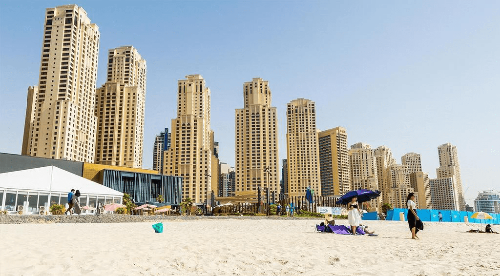 The Beach в районе JBR The Beach в районе JBR